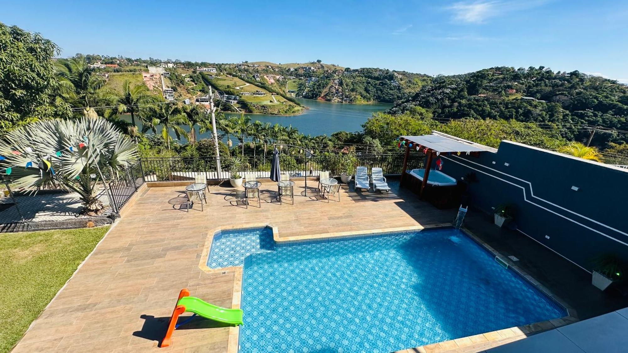 Chacara Gama Em Condominio Igarata-Sp - Jacuzzi Com Hidromassagem, Piscina E Sauna Dış mekan fotoğraf